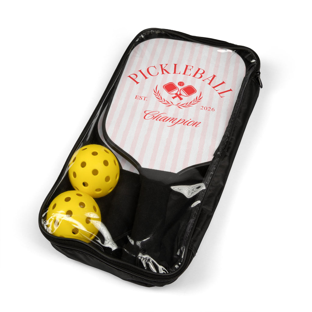 Pickleball Paddle Set — "Pickleball Champion" Design (2 Paddles & 2 Balls)